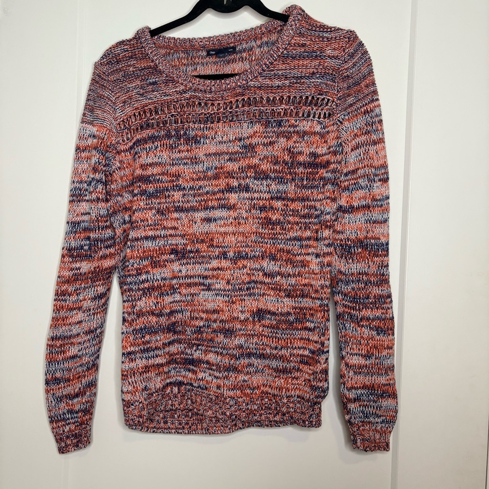 GAP Women's Sweater in Red and Blue Knit